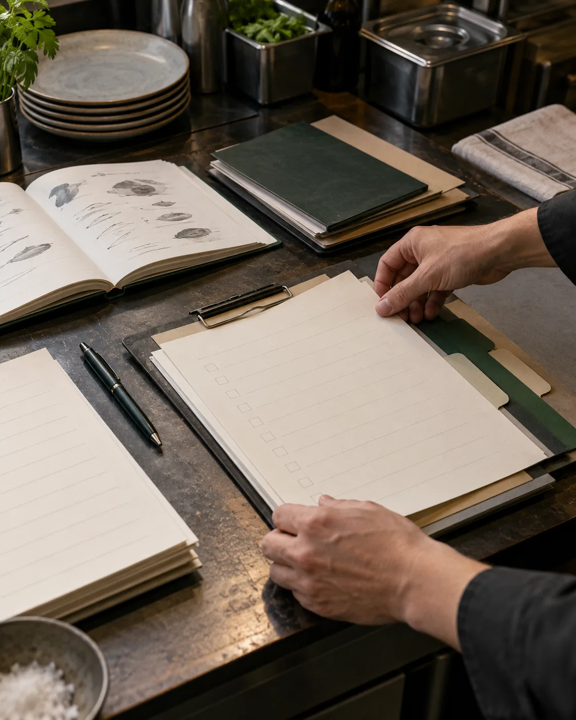 Service standards, checklists, and an operations manual